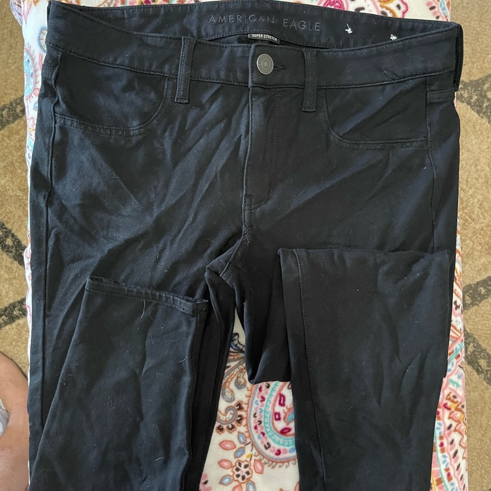 American Eagle Super Stretch Black Jeans